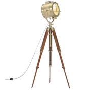 vidaXL Lampada da Terra a Treppiede Legno Massello di Mango 165 cm