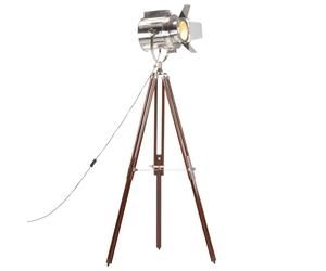vidaXL Lampada da Terra a Treppiede Legno Massello di Mango 180 cm