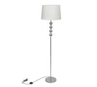 vidaXL Lampada da Pavimento Supporto Alto Decorazione a 4 Sfere Bianca