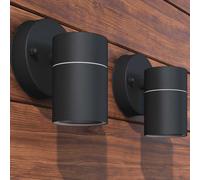 vidaXL Lampada LED da Parete 2 pz Acciaio Inox Proiezione Basso