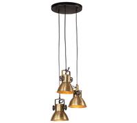 vidaXL Lampada Pensile 25 W Ottone Anticato 30x30x100 cm E27