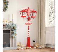 vidaXL Lampada Stradale di Natale con 2 Lanterns con 18 LED Rosso