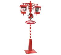 vidaXL Lampada Stradale di Natale con 2 Lanterns con 18 LED Rosso, Soggiorno, Decorazioni Moderne per Le Feste, Figurine Natalizie, Ornamento Natalizio, Accessorio Luminoso LED, Decorazione Festiva