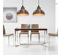 vidaXL Lampadari 2 p Semisferici Color Rame