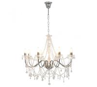 VidaXL Lampadario 8xE14 Argento