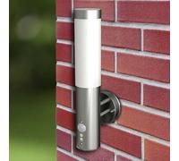 vidaXL Lampade da parete per esterni 2 pezzi con sensore di movimento in acciaio inossidabile