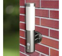 vidaXL Lampade da parete per esterni 2 pezzi con sensore di movimento in acciaio inossidabile