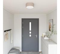 vidaXL Lampade da soffitto a incasso Tortora 30 cm Tessuto E27