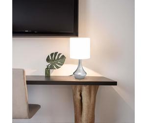 vidaXL Lampade da Tavolo 2 pz Pulsanti Touch Bianche E14