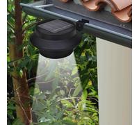 vidaXL Lampade Solari 6 pz Luci per Recinzioni Nere