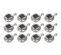 VIDAXL - Lampade Solari Da Esterni 12 Pz A Led Rotonde 12 Cm Bianco