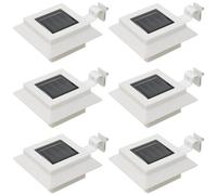 VIDAXL - Lampade Solari Da Esterni 6 Pz A Led Quadrate 12 Cm Bianco