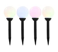vidaXL Lampade Solari da Esterni Sferiche 4pz LED RGB 15cm