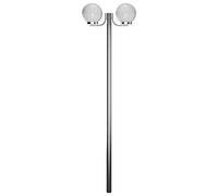 Lampione da giardino con 2 lampade 220 cm