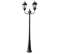 AX Lampada Lampione Garden E27 IP44 100W Verde Nero Illuminazione Giardino 40244