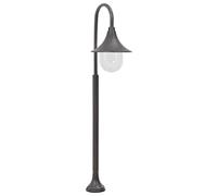 vidaXL Lampione da Giardino E27 in Alluminio Bronzo Luce da Esterno Lanterna