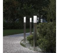 vidaXL Lampioni a dissuasore con sensore 3 pz 80 cm Acciaio Inox IP44