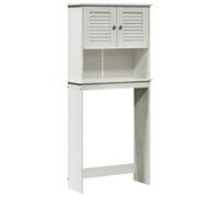 vidaXL Armadio per Lavatrice con porta VIGO Bianco 72.5 x 27 x 161 cm