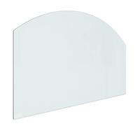 vidaXL Lastra in Vetro per Caminetto 80x50 cm