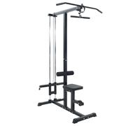 vidaXL Lat machine Nero 110 x 70 x 187 cm Acciaio Verniciato a Polvere