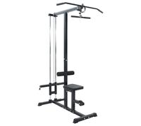 vidaXL Macchina LAT Pulldown con sedile regolabile fino a 80 kg