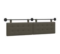 vidaXL Lato anteriore sospeso montato a parete in ecopelle, camera da letto, rettangolare, moderno, testiera montata a parete, design salvaspazio, decorazione elegante, linee semplici e pulite