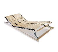 vidaXL Legno Faggio Rete a Doghe 7 Zone 28 Doghe 90x200cm Telaio Giroletto