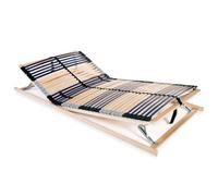 vidaXL Legno Faggio Rete a Doghe 7 Zone con 42 Doghe 120x200cm Struttura Letto