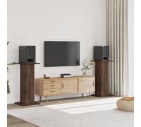 vidaXL Lautsprecherständer 2 Stk. Braun Eichen-Optik 30x30x95 cm