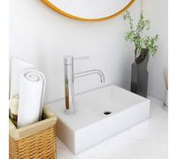 vidaXL Lavabo 400x220x90 mm in SMC Bianco