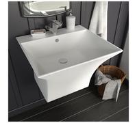 VIDAXL - Lavabo A Parete In Ceramica Bianco 500x450x410 Mm