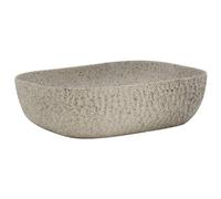 vidaXL Lavabo da Appoggio Grigio Rettangolare 48x37,5x13,5 cm Ceramica