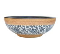 vidaXL Lavabo da Appoggio Multicolore Rotondo Φ41x14 cm Ceramica