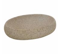 vidaXL Lavabo da Appoggio Sabbia Ovale 59x40x15 cm Ceramica