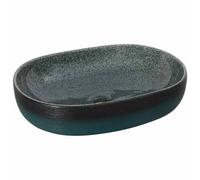 vidaXL Lavabo da Appoggio Ovale Turchese 59x40x14 cm Ceramica