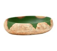 vidaXL Lavabo da Appoggio Verde e Marrone Ovale 59x40x15 cm Ceramica