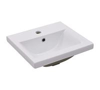vidaXL Lavabo da Incasso 42x39x18 cm in Ceramica Bianco