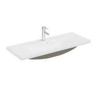 vidaXL Lavabo da Incasso con Rubinetto 101x39x18 cm in Ceramica Bianco