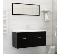 vidaXL Lavabo da Incasso con Rubinetto 101x39x18 cm in Ceramica Bianco