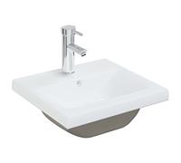 vidaXL Lavabo da Incasso con Rubinetto 42x39x18 cm in Ceramica Bianco