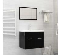 vidaXL Lavabo da Incasso con Rubinetto 61x39x18 cm in Ceramica Bianco