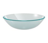 vidaXL Lavabo in Vetro Temprato Bagno Lavanderia 42cm Smerigliato Lavandino