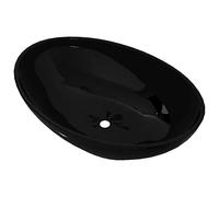 vidaXL Lavabo ovale in ceramica Lavabino Lavabo da Posare Bagno Casa
