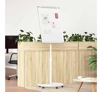 vidaXL Lavagna bianca magnetica Grigio e Bianco 62 x 62,5 x 197 cm EPS