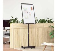 vidaXL Lavagna bianca magnetica Nero e Bianco 62 x 62,5 x 197 cm EPS