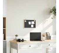 vidaXL Lavagna con Cornice in Legno Massello di Pino Nero 40x30 cm