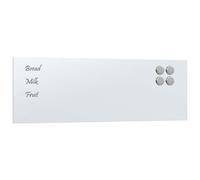 vidaXL Lavagna Magnetica a Parete Bianca 60x20 cm Vetro Temperato, lavagna magnetica a parete, lavagna a muro, lavagna cancellabile a secco