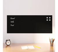 vidaXL Lavagna Magnetica a Parete Nera 100x40 cm Vetro Temperato