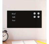 vidaXL Lavagna Magnetica a Parete Nera 40x20 cm Vetro Temperato