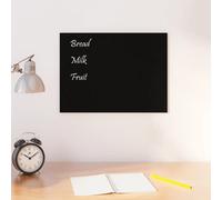 vidaXL Lavagna Magnetica a Parete Nera 40x30 cm Vetro Temperato